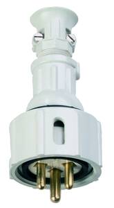 Plugs made of plastic, locking type