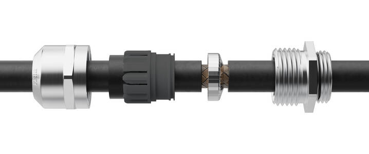 EMSKV EMV-S RW, with contact spring insert, brass nickel-plated