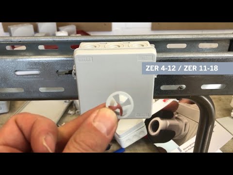 Installation of the strain relief ring (ZER)