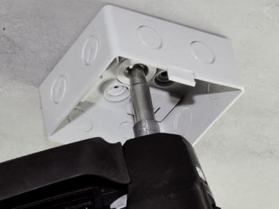 Easy installation on walls or ceilings